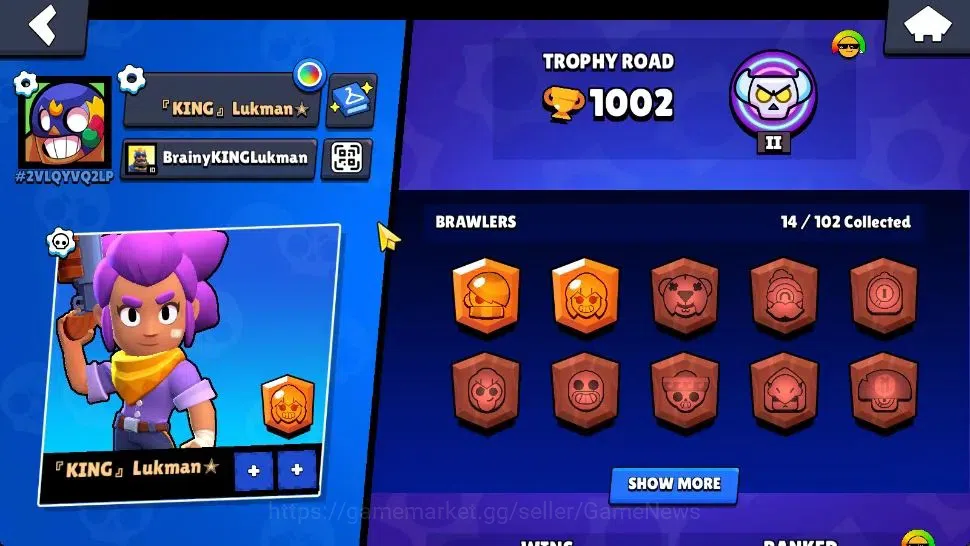 Brawl Stars Accounts 1002 Trophy|14 Brawlers 2 Max Lvl [Grom,Shelly]|1  image 2