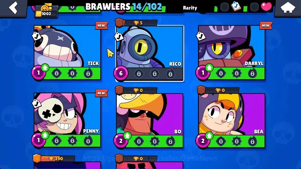 Brawl Stars Accounts 1002 Trophy|14 Brawlers 2 Max Lvl [Grom,Shelly]|1  image 8