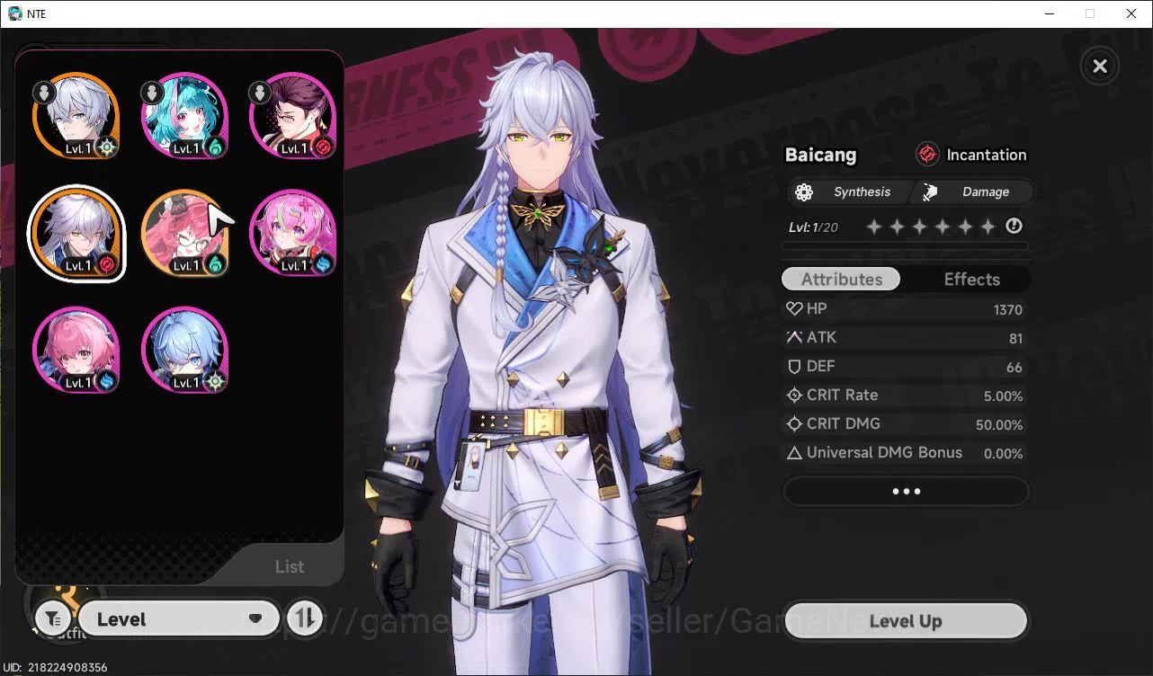 Neverness to Everness Accounts GLOBAL EU|HL 3|2 SSR Limited Nanally, Baicang + 5 image 2