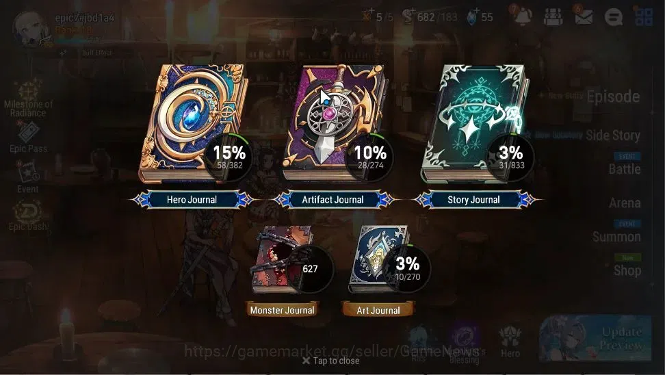 Epic Seven Accounts Global|UnVerif|2 ML(Rhianna&Luciel,Straze)+Setsuka image 3