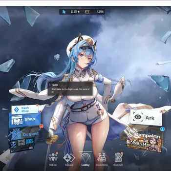 Goddess of Victory: Nikke Accounts Endgame GLOBAL|63K Gems|SyncLv 160|Power 163K|41 SSR|Anis,Alice L200|Liter,Naga,160