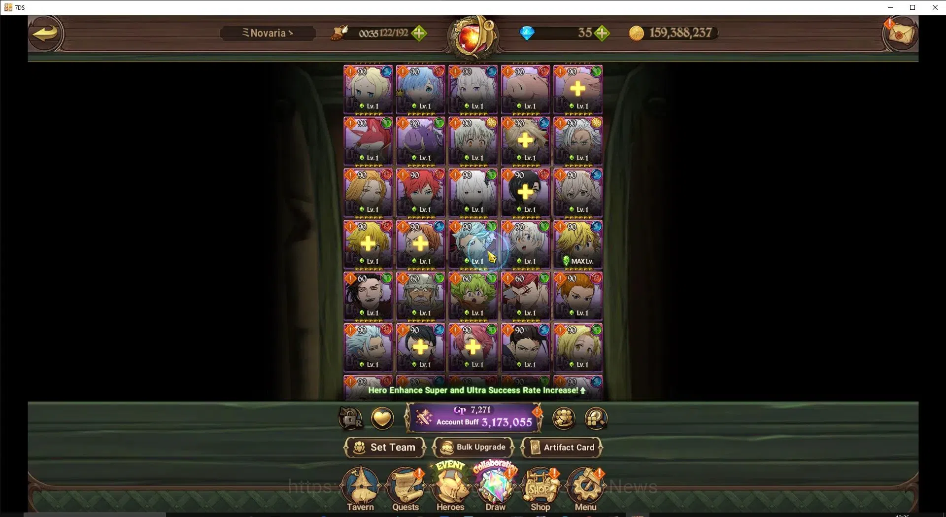 The Seven Deadly Sins: Grand Cross Accounts Endgame Global|3,1M CC|244 LS|3 LR+5 UR+Many 7