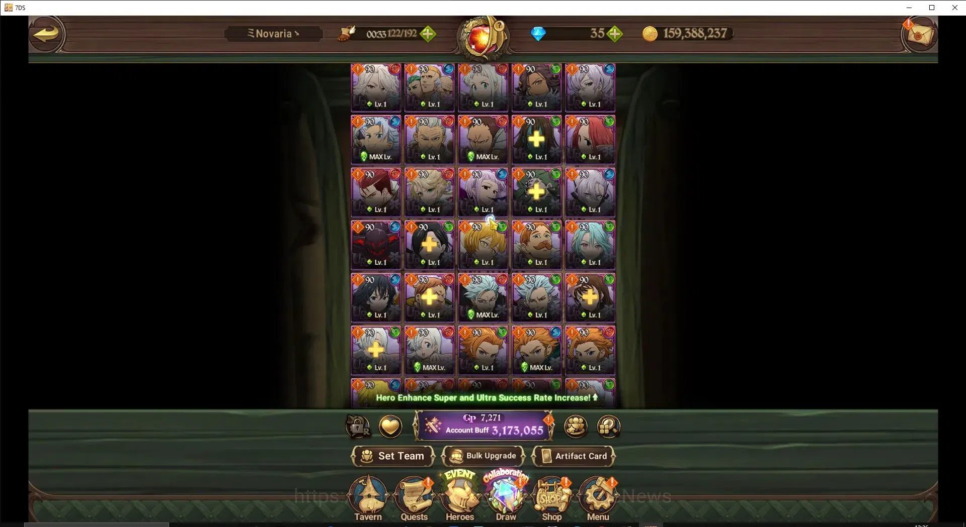 The Seven Deadly Sins: Grand Cross Accounts Endgame Global|3,1M CC|244 LS|3 LR+5 UR+Many 8