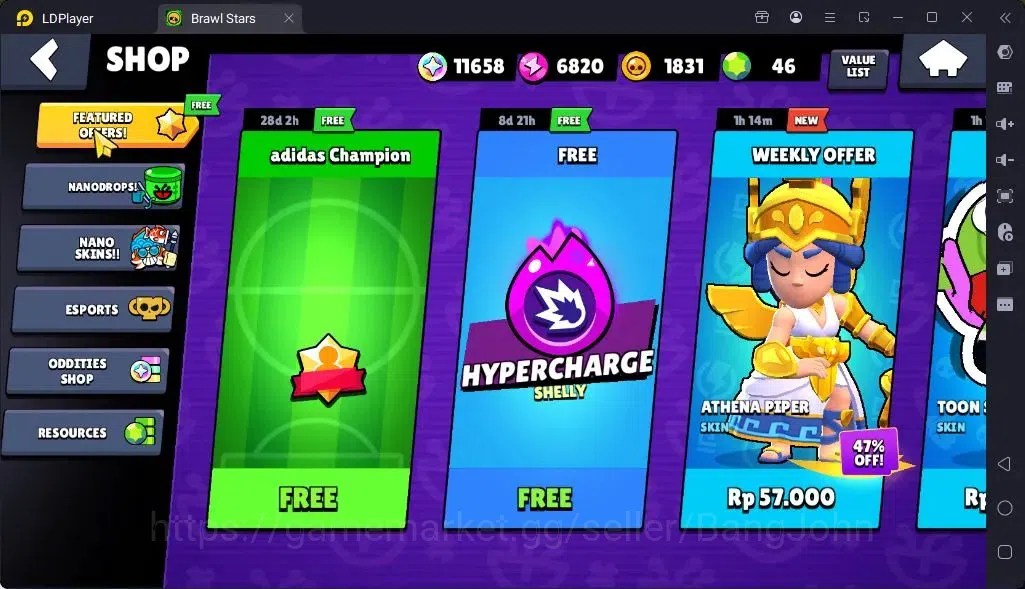 Brawl Stars Accounts Global |Trophy 775| Brawler 1 Max |Skins 2 Mythic,4 Epic|Bling 11658|Protect Off|Check SS BRS319B 14