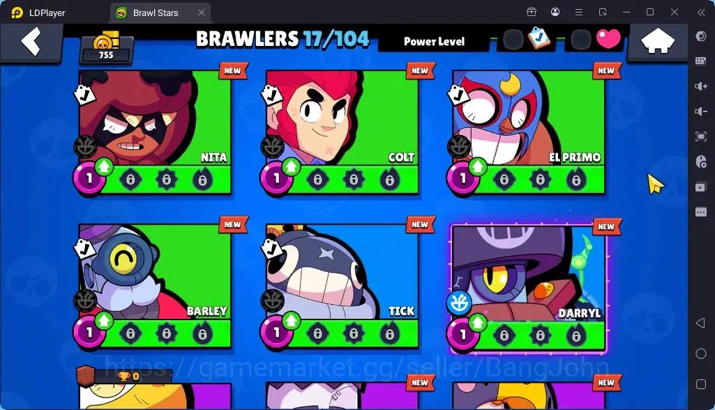 Brawl Stars Accounts Global |Trophy 775| Brawler 1 Max |Skins 2 Mythic,4 Epic|Bling 11658|Protect Off|Check SS BRS319B 17