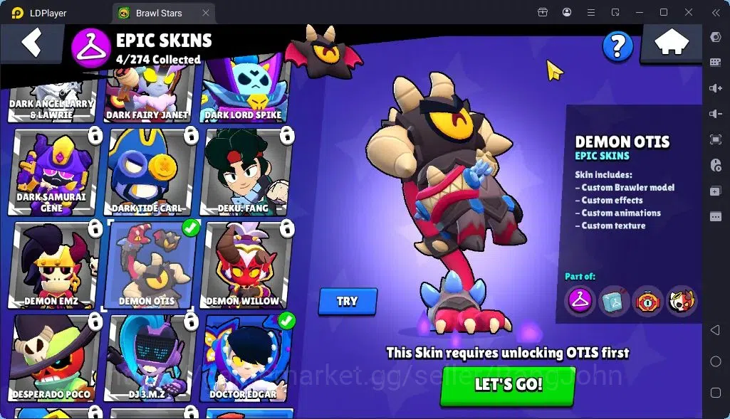 Brawl Stars Accounts Global |Trophy 775| Brawler 1 Max |Skins 2 Mythic,4 Epic|Bling 11658|Protect Off|Check SS BRS319B 6
