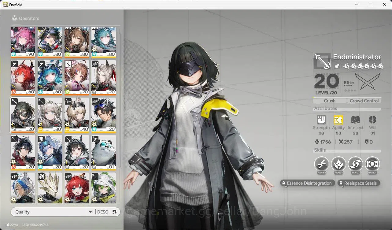 Arknights: Endfield Accounts ASIA | LVL 52 | Yvonne, Tangtang, Gilberta, Laveta image 4