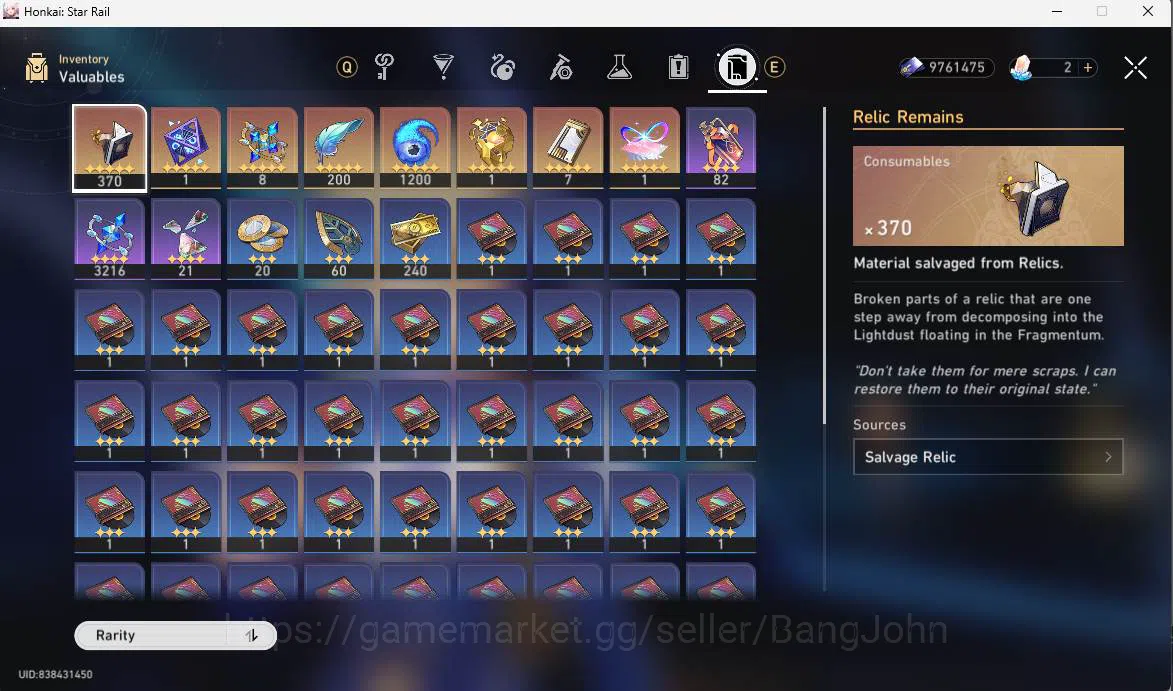 Honkai Star Rail Accounts ASIA|TL 65|11 limit|LC Sign(Castorice,Archer,Saber image 6
