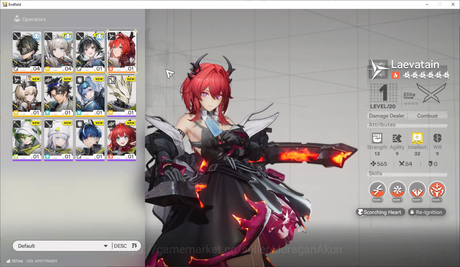 Arknights: Endfield Accounts NA/EU LVL 2 |Fresh Starter Laevatain 5 SR Char + 4 image 1