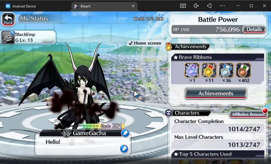 Bleach: Brave Souls Accounts [GLOBAL]50K Orb|2 New Ichigo Renewed,Rukia 10th An image 2