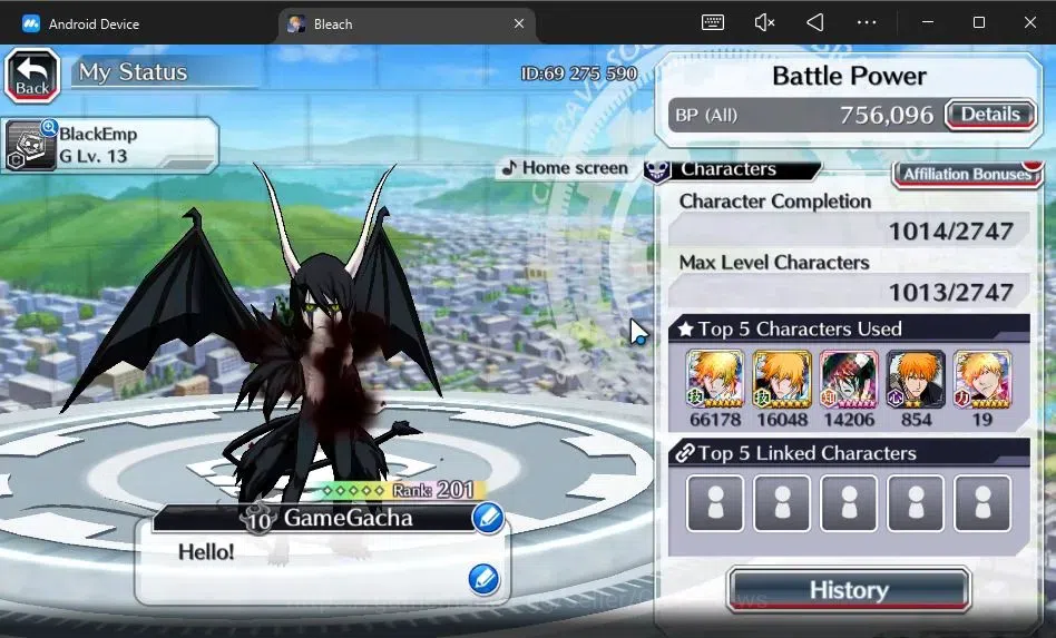 Bleach: Brave Souls Accounts [GLOBAL]50K Orb|2 New Ichigo Renewed,Rukia 10th An image 3