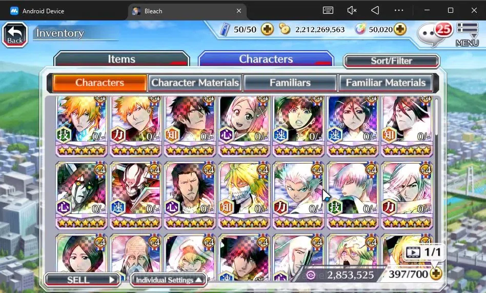 Bleach: Brave Souls Accounts [GLOBAL]50K Orb|2 New Ichigo Renewed,Rukia 10th An image 8