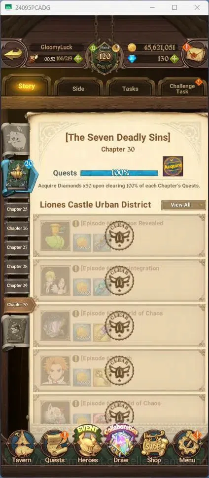 The Seven Deadly Sins: Grand Cross Accounts ASIA|7M CC|LR Mesis 4/6|UR NSalos 1/6,Menor 2/6,KO image 3