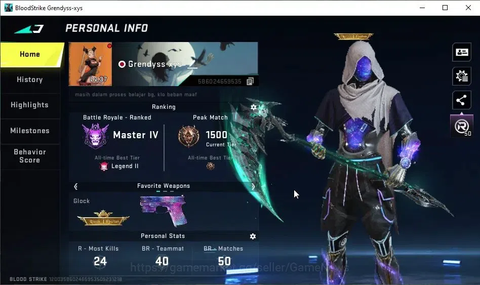 Blood Strike Accounts ASIA|ETERNAL Desert Eagle-Scorpius|Melee ULTRA Scy image 2