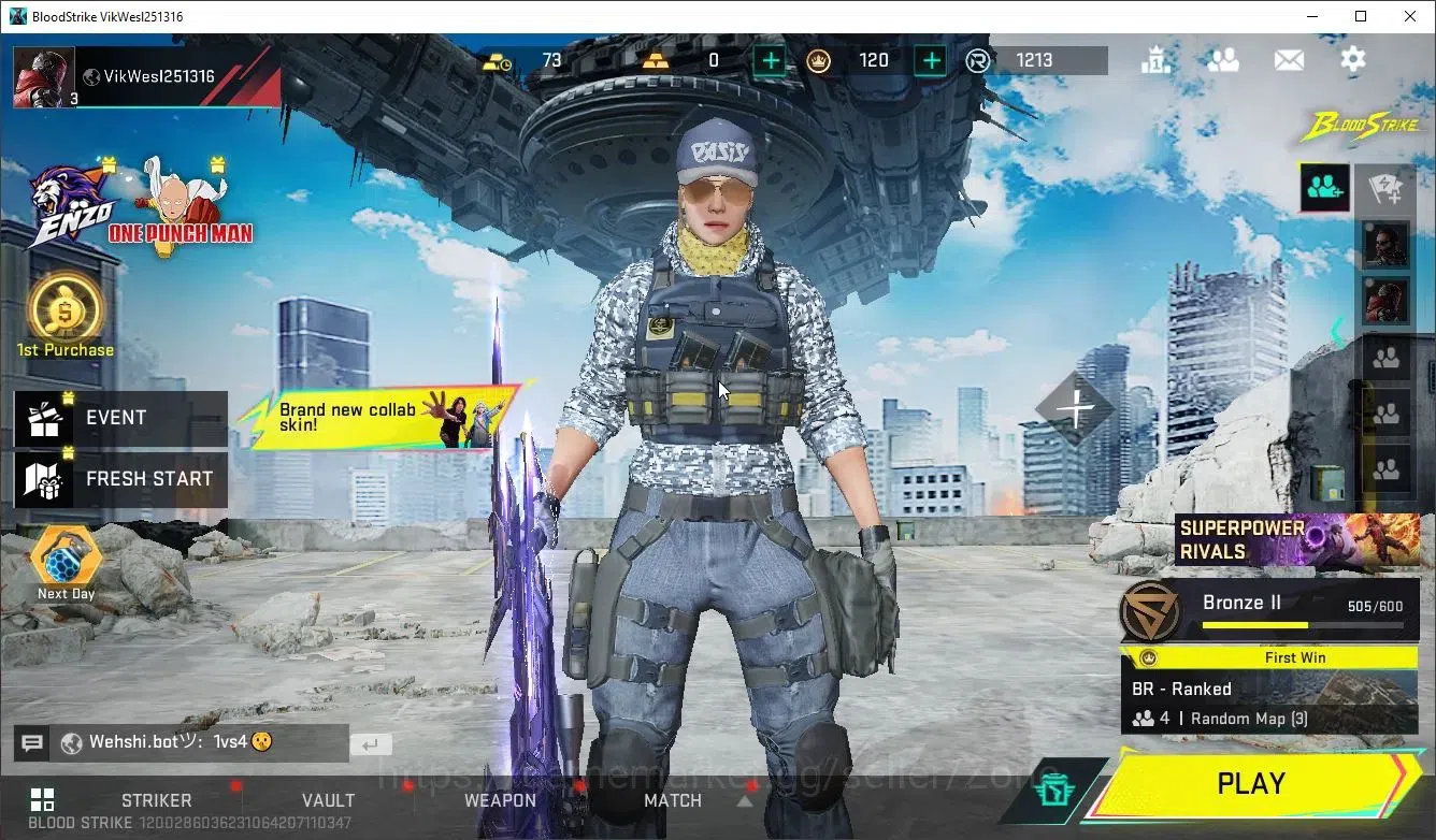 Blood Strike Accounts High-End ASIA|Ultra Striker ZERO Nullifier | Ultra M700 Iridian | 3 Legendary Guns | 2 Limited 2