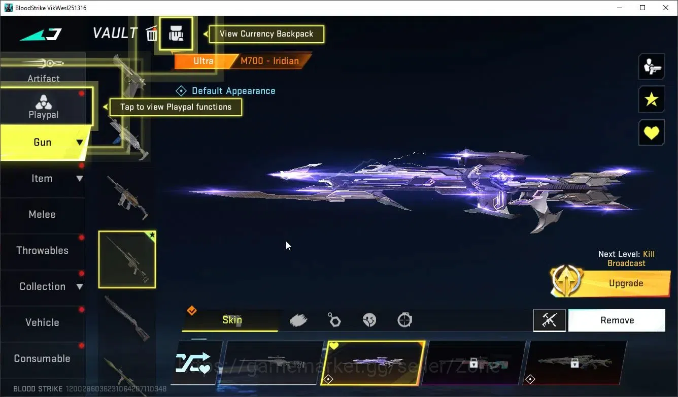 Blood Strike Accounts High-End ASIA|Ultra Striker ZERO Nullifier | Ultra M700 Iridian | 3 Legendary Guns | 2 Limited 4