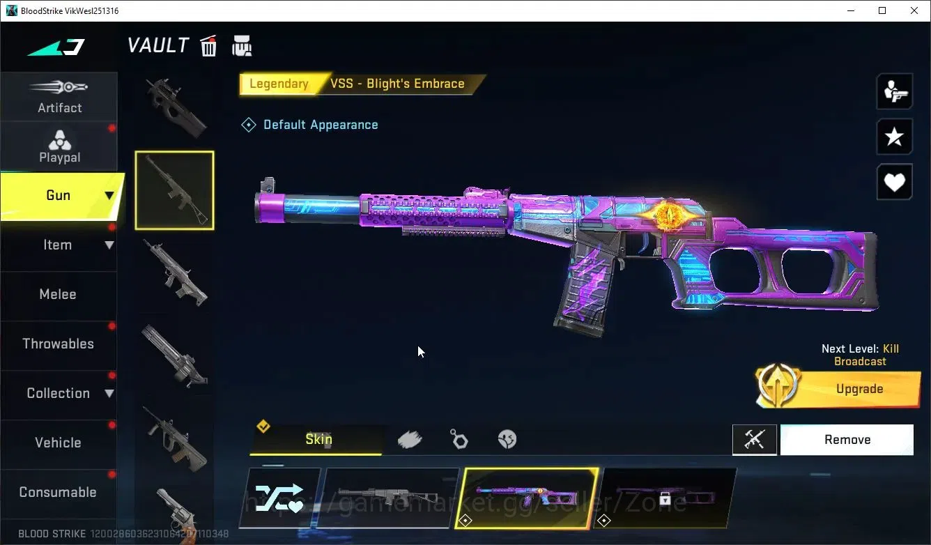 Blood Strike Accounts High-End ASIA|Ultra Striker ZERO Nullifier | Ultra M700 Iridian | 3 Legendary Guns | 2 Limited 6