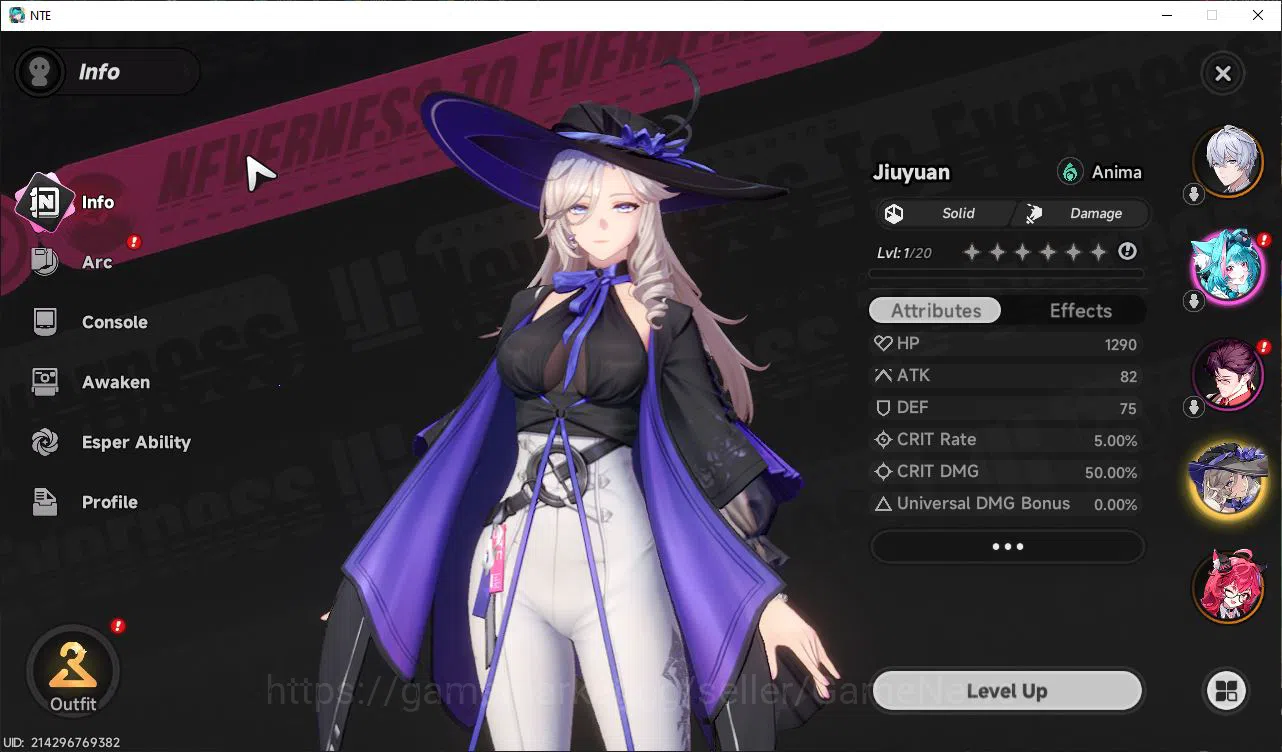 Neverness to Everness Accounts GLOBAL EU|HL 3| 2 SSR Limited Nanally, Jiuyuan |5  image 2