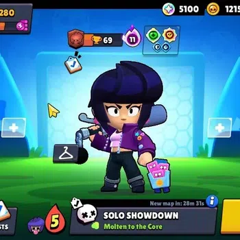 Brawl Stars Accounts 280 Trophy|Starter|9 Brawlers 1 Max Lv [Bibi]|5100 image 1