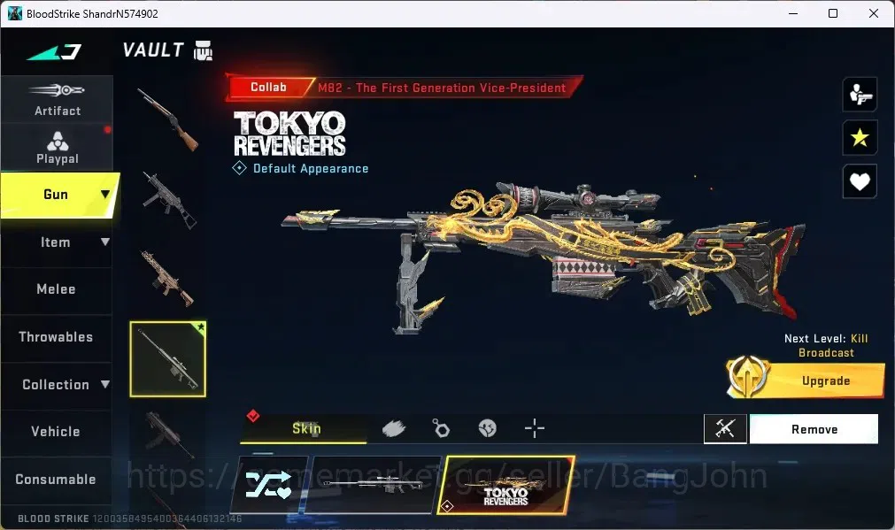 Blood Strike Accounts ASIA | AK47 - Sacred Axe Rhitta (7DS) | MB2 - The  image 3