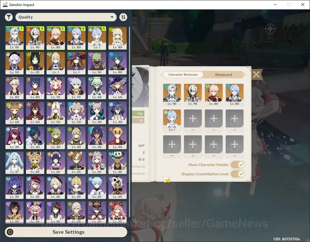 Genshin Impact Accounts Others Asia|AR 56|5 Limited + 6 (*5 1