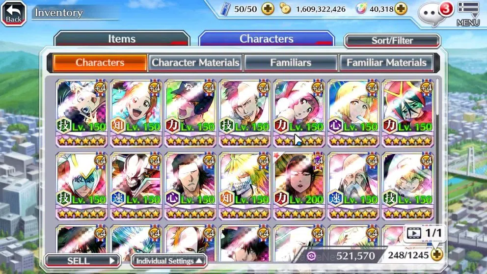 Bleach: Brave Souls Accounts High-End [GLOBAL]40K Orb|Ichigo DreamTeam,Swimsut26 Gisele,Orihime,SwimSut25 liltoto,SantaSoc 10