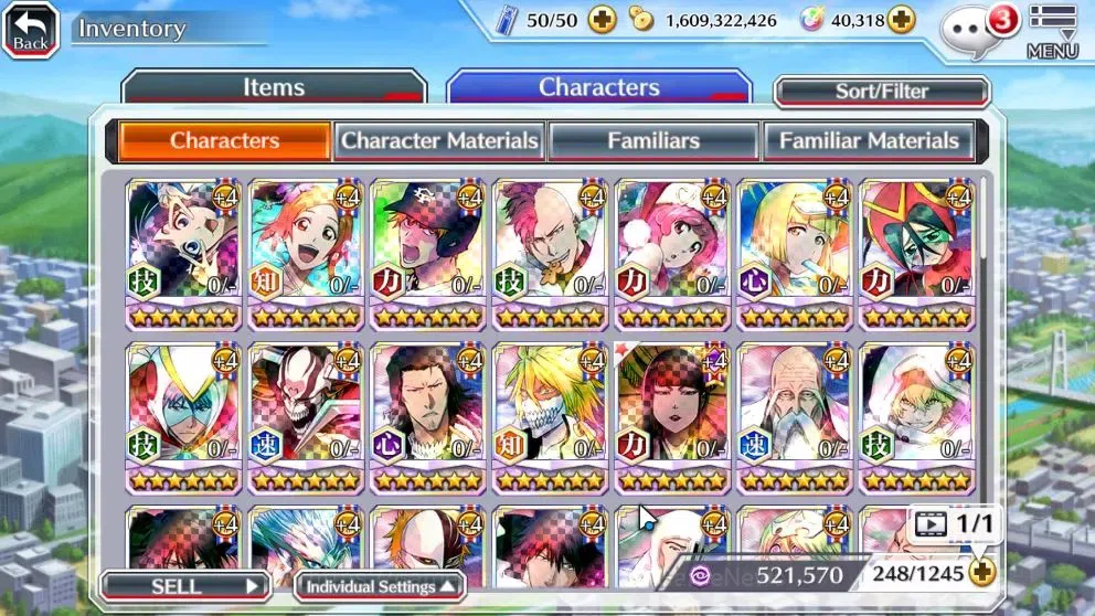 Bleach: Brave Souls Accounts High-End [GLOBAL]40K Orb|Ichigo DreamTeam,Swimsut26 Gisele,Orihime,SwimSut25 liltoto,SantaSoc 11
