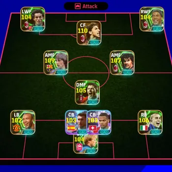 eFootball Accounts Meta Player Kolektif 3252 Ibrahimovic x gullit x halland x Cruyff x o khan x Van Basten x Cunha x Suarez