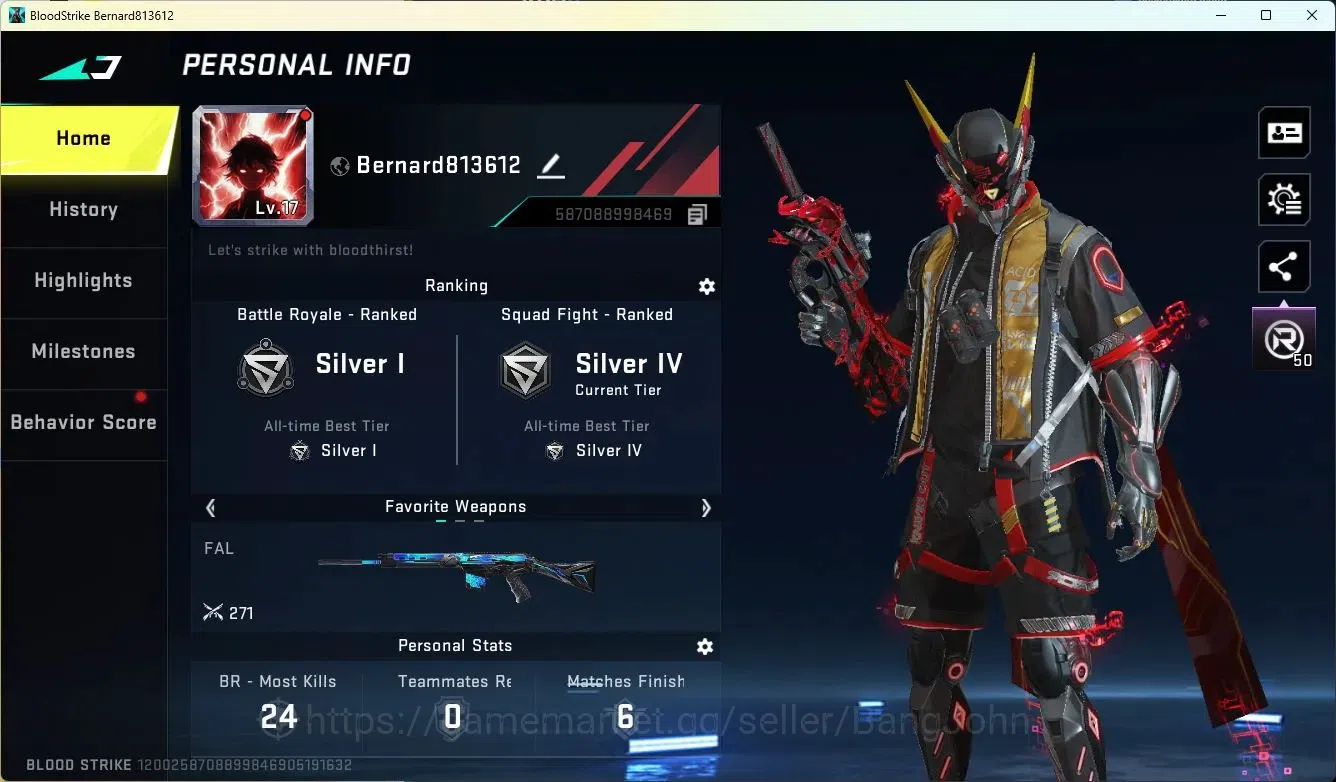 Blood Strike Accounts ASIA | Ultra ETHAN | TR Parachute | 1 Ultra Gun | image 1
