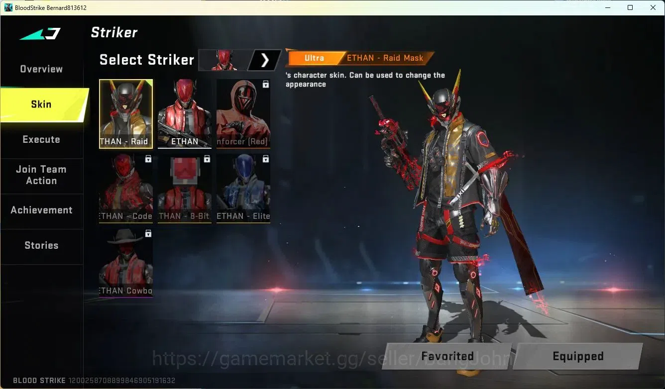 Blood Strike Accounts ASIA | Ultra ETHAN | TR Parachute | 1 Ultra Gun | image 2