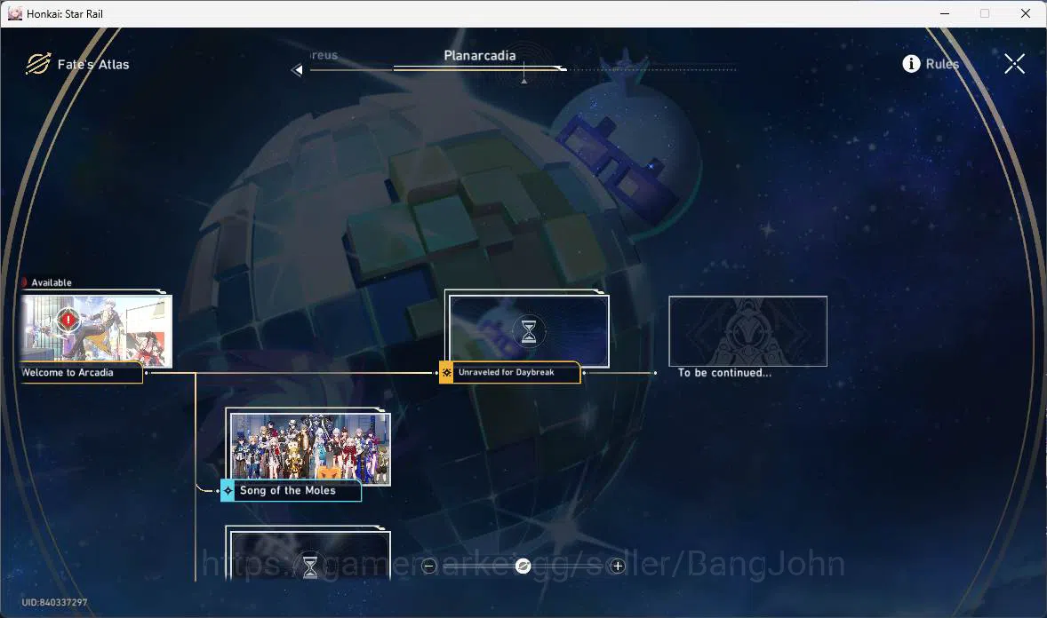 Honkai Star Rail Accounts Others ASIA|TL 68|12 Limit|PremTeam(Evernight+sign,Cyrene,Sparxie,Dante)Cerydra,Yao Guang,Tribbie 10