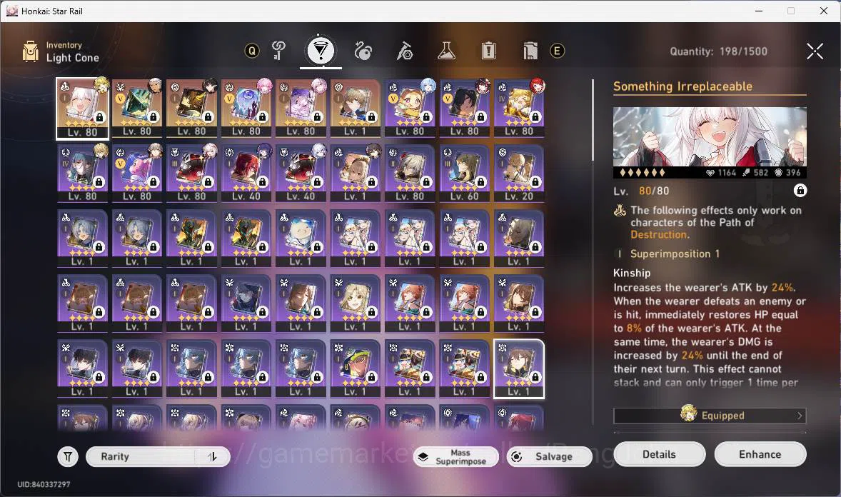 Honkai Star Rail Accounts Others ASIA|TL 68|12 Limit|PremTeam(Evernight+sign,Cyrene,Sparxie,Dante)Cerydra,Yao Guang,Tribbie 12