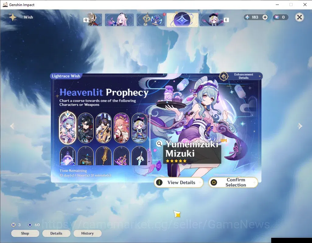 Genshin Impact Accounts Others ASIA|AR 52|2 Limited + 2 (*5 Weapon)|Flins & Neufillette|Gest of the Mighty Wolf|Reunion 11