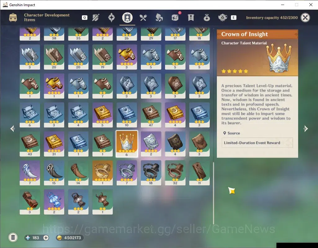 Genshin Impact Accounts Others ASIA|AR 52|2 Limited + 2 (*5 Weapon)|Flins & Neufillette|Gest of the Mighty Wolf|Reunion 6