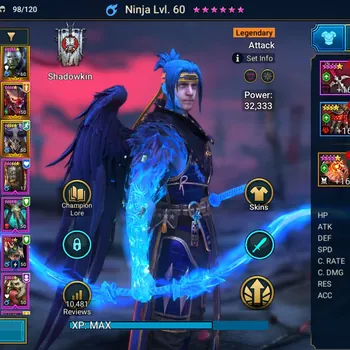 Raid: Shadow Legends Accounts Mid-Game Lv 58|1,4M PWR|14 Legend(Ninja,Mitchel,Deatknight,Artax,Alice,MaShalled,Loki,Prince