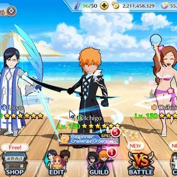 Bleach: Brave Souls Accounts High-End [GLOBAL]|55K Orb|Fierce Battle Ichigo (5/5),Swimsuit26 Gisele,SantaSoc Meninas,Cresent