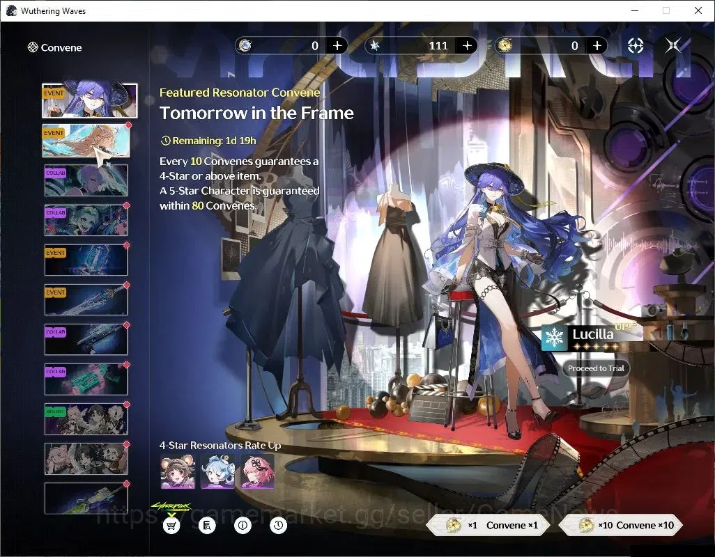 Wuthering Waves Accounts Others NA |UL 49|3 Limited| Lucy RC 6 + Sign, Lucilla, Rebecca + Sign |DB Lvl 30|Male MC|Log 12