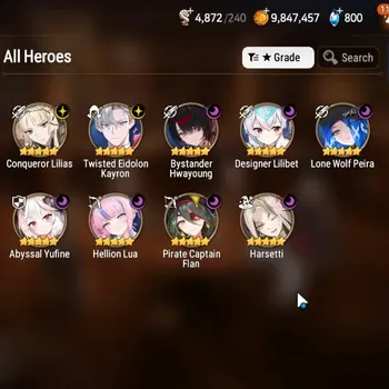 Epic Seven Accounts High-End Global UnVerif|9 ML (B Hwayoung,D Lilibet,A Yufine,Etc)+Estelle,A Ludwig,Hecate,Etc|Poh+Bless
