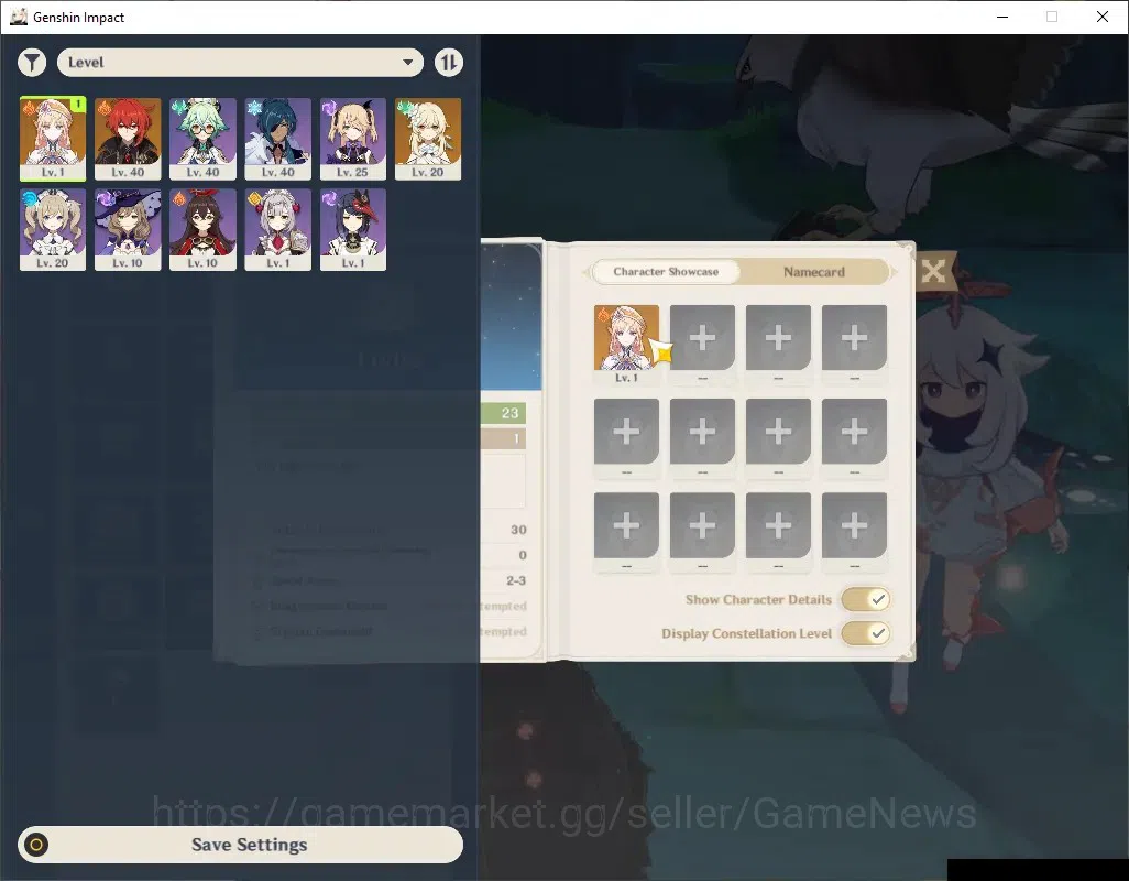 Genshin Impact Accounts ASIA|AR 23|1 Limited+(Nicole),1 Standart(Diluc)|Al image 1