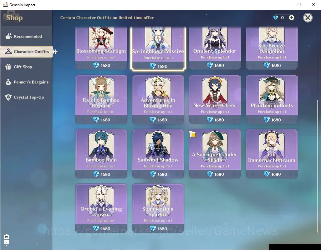 Genshin Impact Accounts ASIA|AR 23|1 Limited+(Nicole),1 Standart(Diluc)|Al image 15