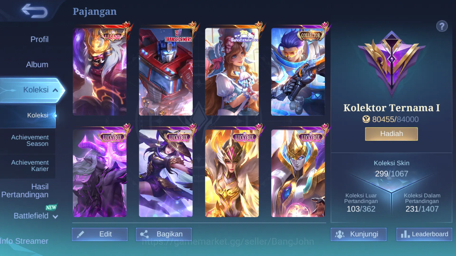 Mobile Legends: Bang Bang Accounts Hero 131 | Skin 299 | Legend Franco | Transformers image 2
