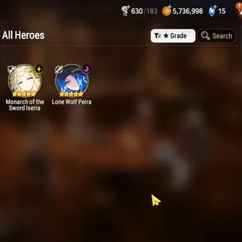 Epic Seven Accounts Limited Hero GLOBAL UnVerif|NewEra| 2 ML (Monarch of the Sword Iseria,Lone Wolf