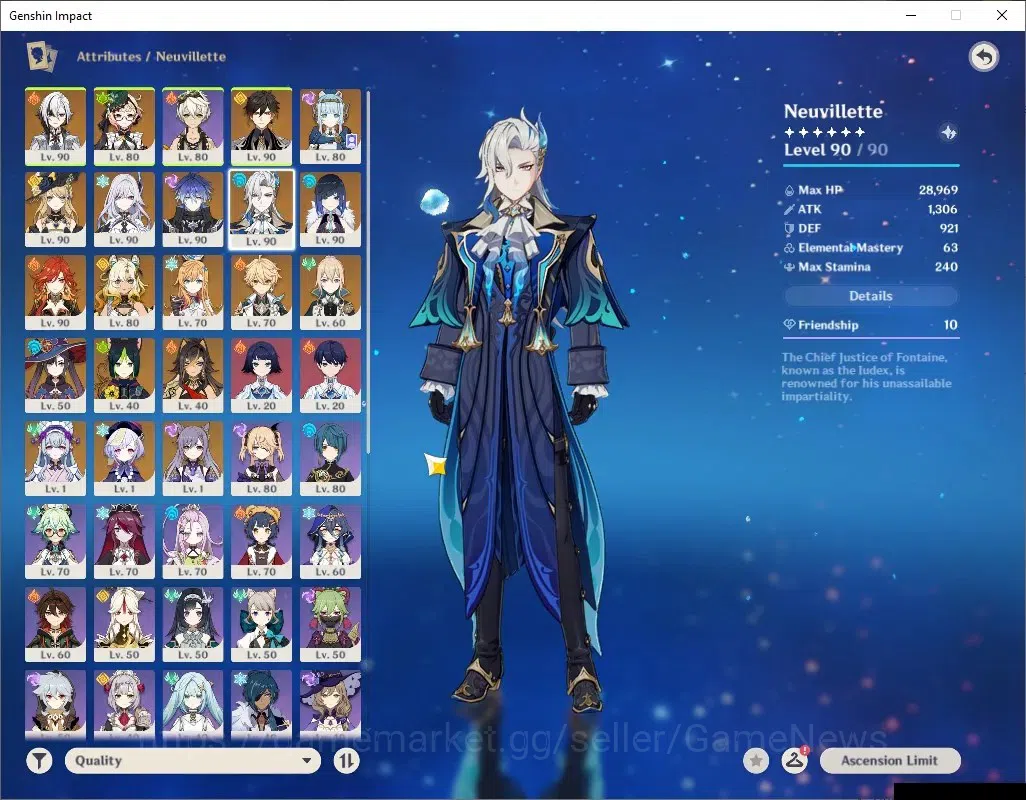 Genshin Impact Accounts ASIA|AR 58|Prem team Flins|12 Limited + 7 (*5Wep)| image 10