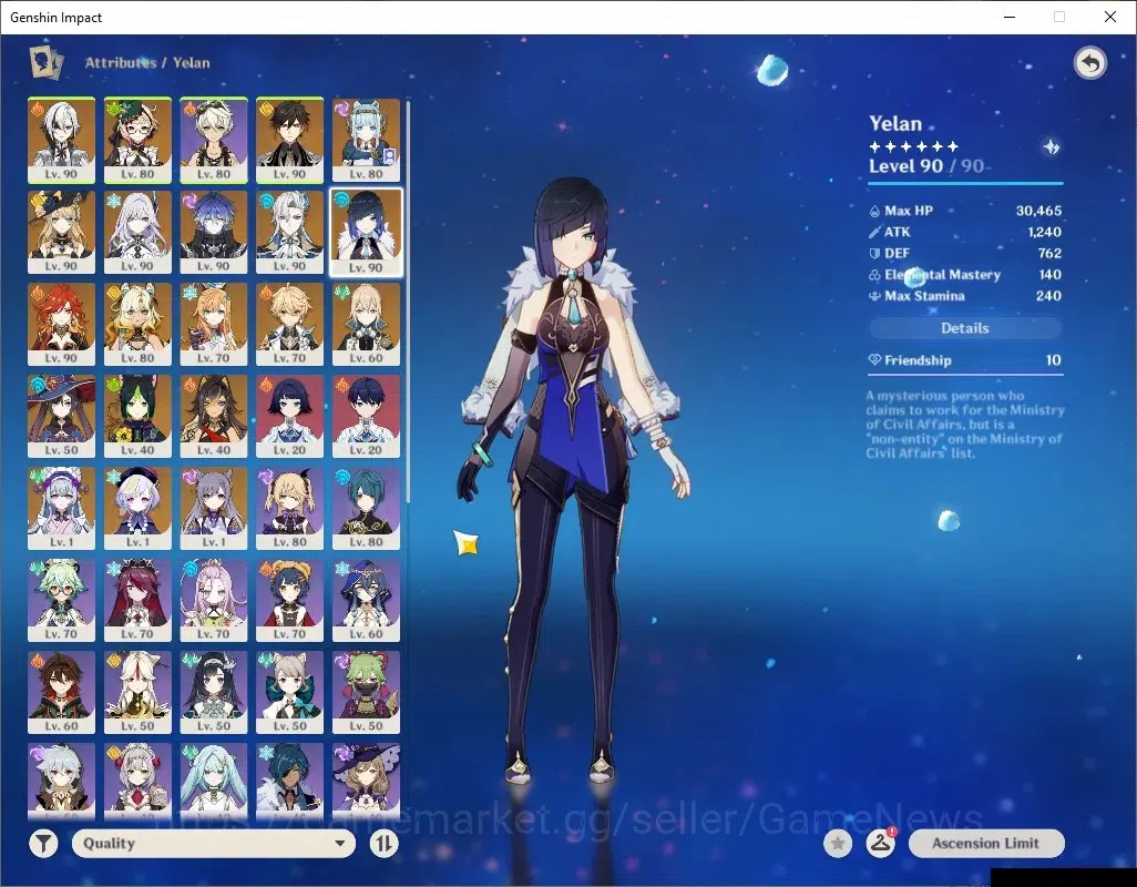 Genshin Impact Accounts ASIA|AR 58|Prem team Flins|12 Limited + 7 (*5Wep)| image 11