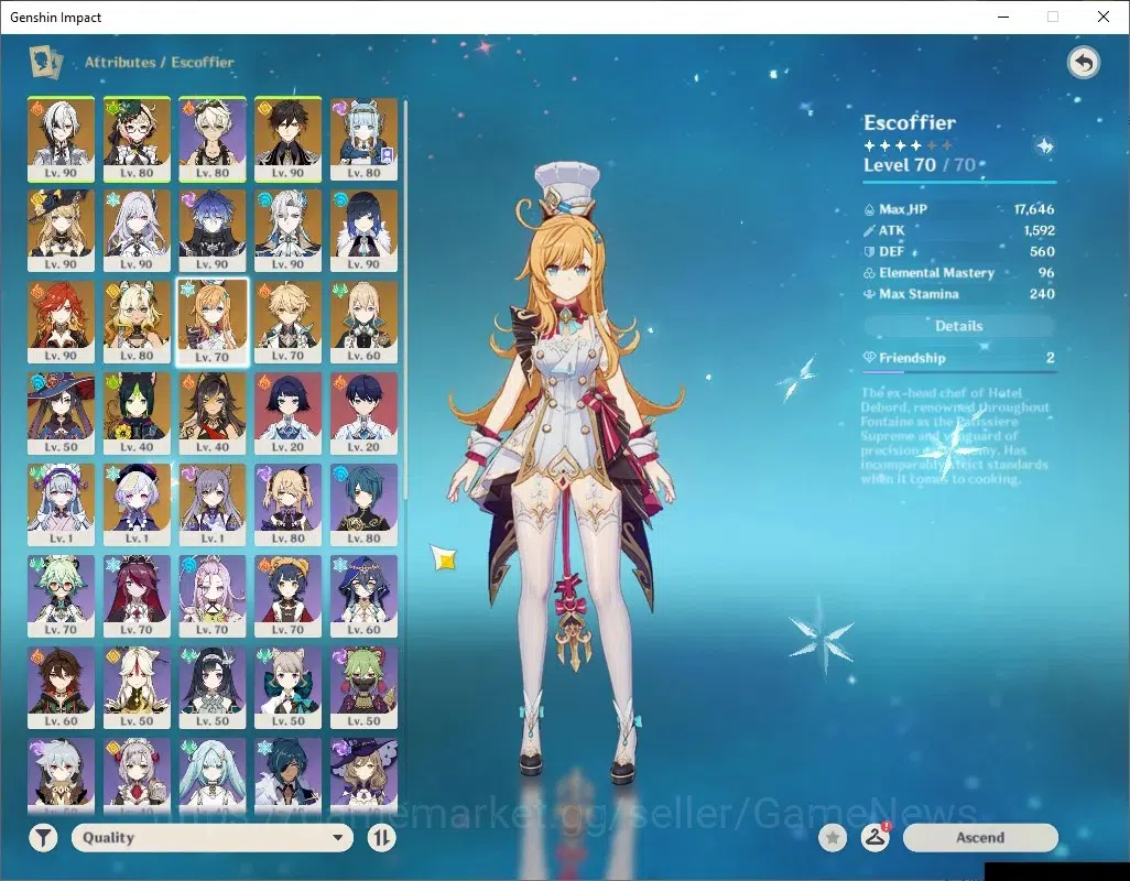 Genshin Impact Accounts ASIA|AR 58|Prem team Flins|12 Limited + 7 (*5Wep)| image 14
