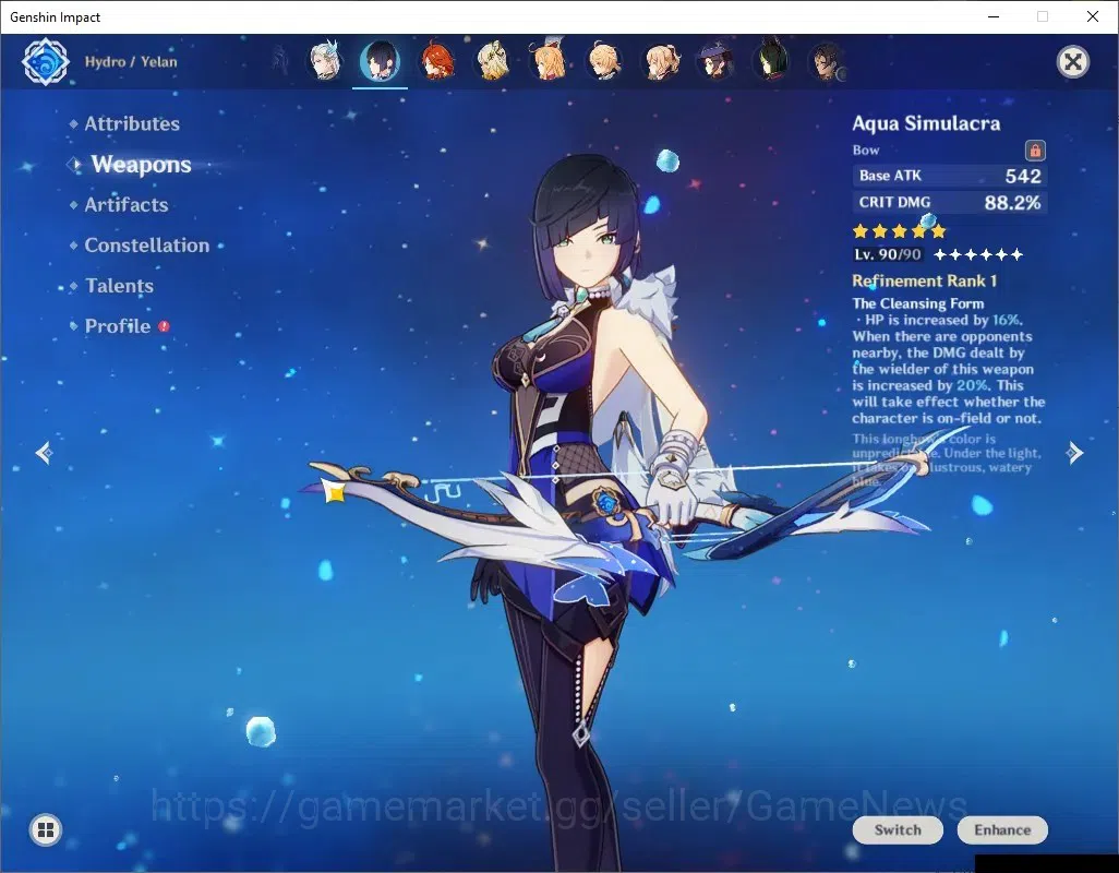 Genshin Impact Accounts ASIA|AR 58|Prem team Flins|12 Limited + 7 (*5Wep)| image 15