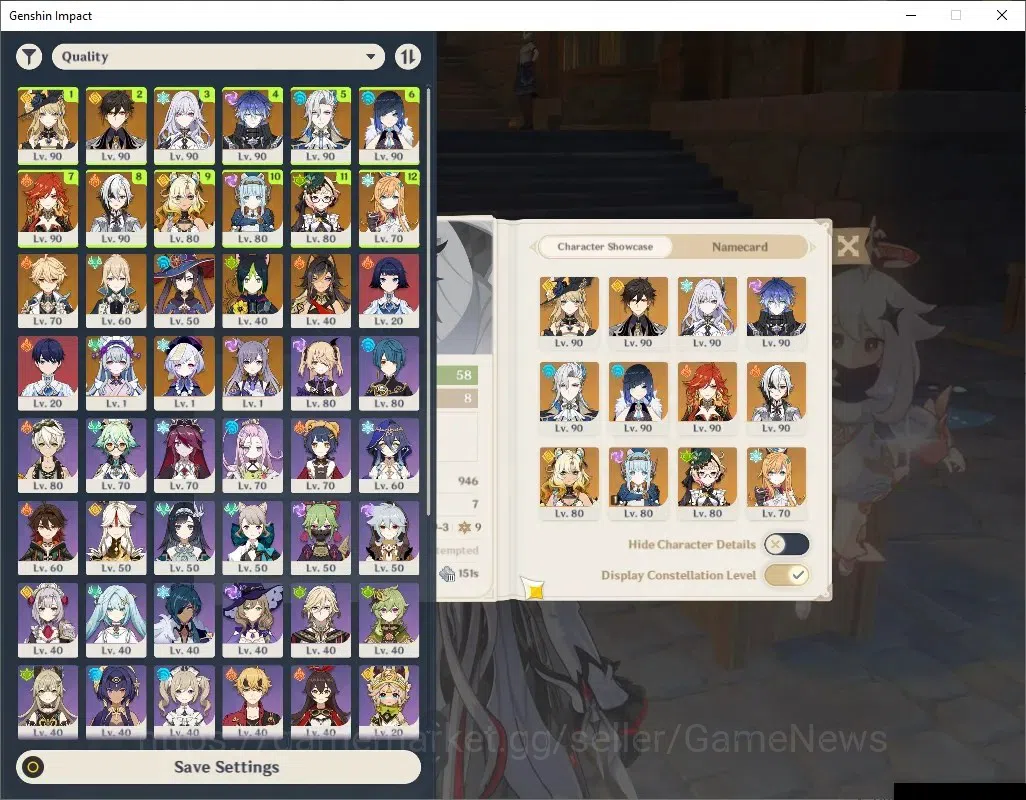 Genshin Impact Accounts ASIA|AR 58|Prem team Flins|12 Limited + 7 (*5Wep)| image 2