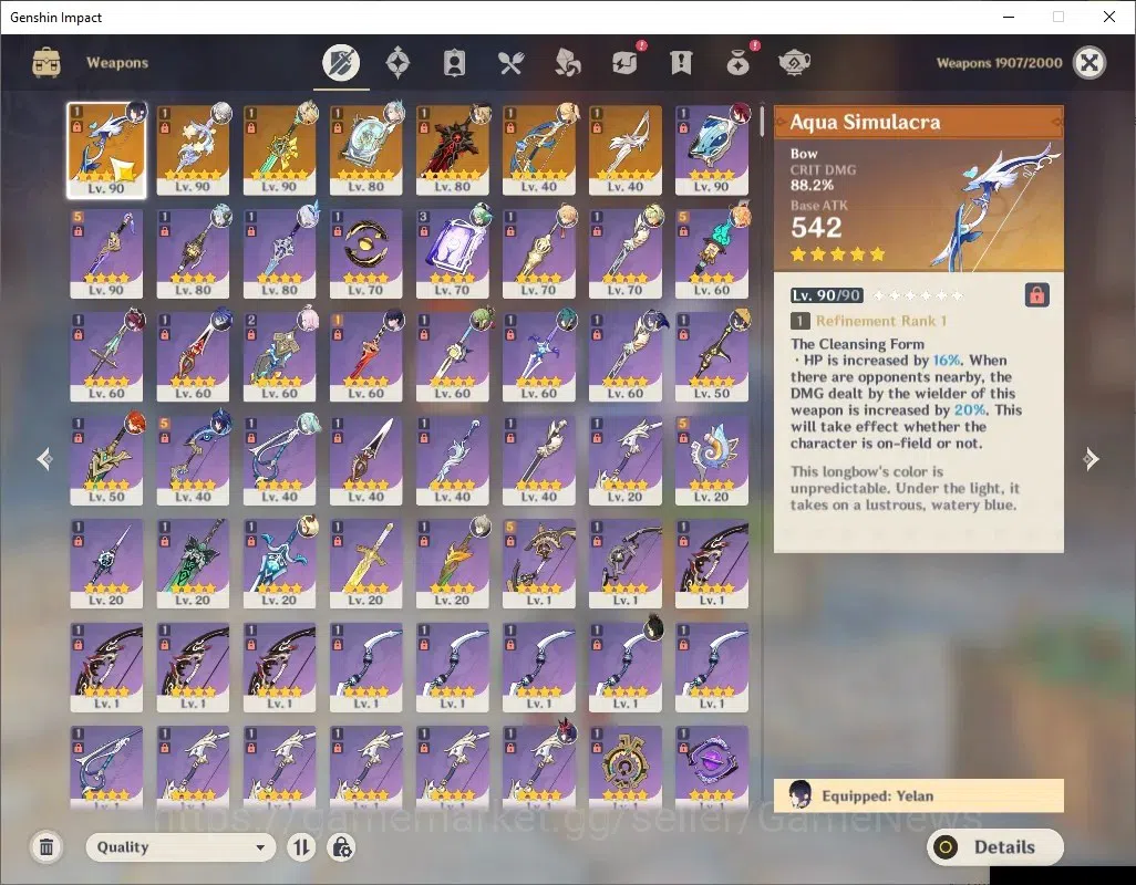 Genshin Impact Accounts ASIA|AR 58|Prem team Flins|12 Limited + 7 (*5Wep)| image 20