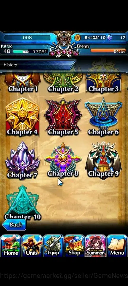 Grand Summoners Accounts Global|Rank 48|18 Ascend+2 TW|(Houka Inumuta,Touma image 17