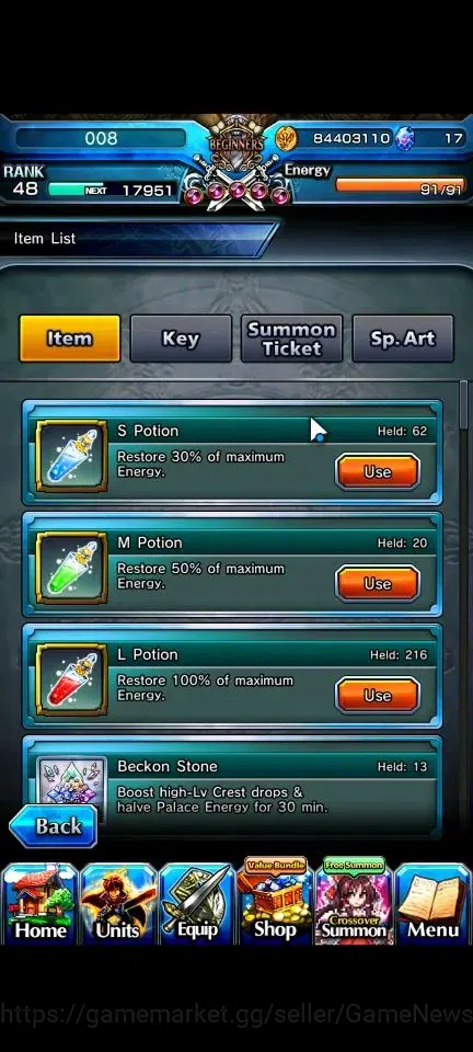 Grand Summoners Accounts Global|Rank 48|18 Ascend+2 TW|(Houka Inumuta,Touma image 2